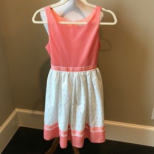 Adorable Bloome coral/white dress